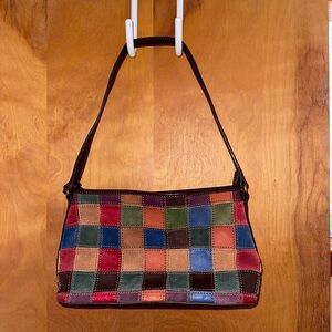 VINTAGE fossil shoulder bag patchwork